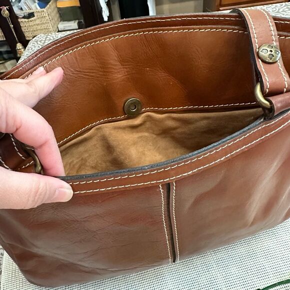 Patricia Nash Brown Leather Tote - Picture 5 of 13